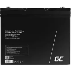 Green Cell AGM57, AGM (Absorbierende Glasmatte), 80 Ah, 12 V, Wartungsfrei, Schw