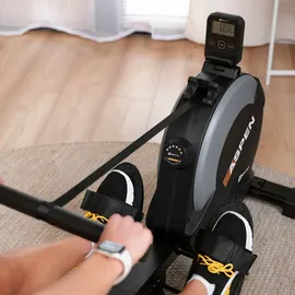 Dskeuzeew Hop-Sport Rudergerät für zuhause Aspen - Rudergerät mit 16 Widerstandsstufen Rudermaschine max. 150KG