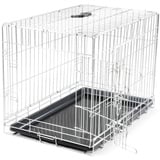 VADIGRAN 13832 Transportkäfig Faltbar Classic 76x48x55cm, L, Silber