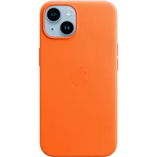 Apple Leder Case mit MagSafe iPhone 14 orange