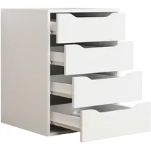 VCM Nachtschrank Malira L 46 x 42 x 0 cm Weiß