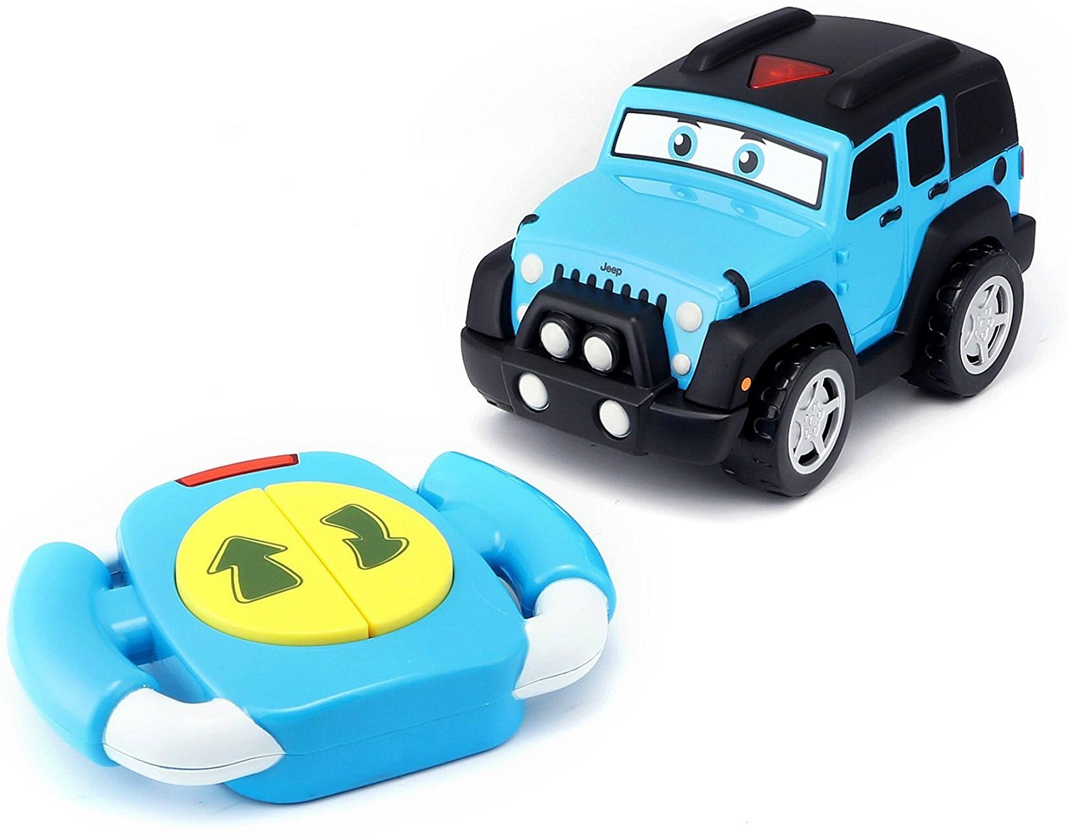 Bauer Spielwaren 16-82301 Jeep - Lil Driver unlimited Spielzeugauto mit Fernsteuerung, Hell-Blau