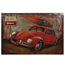 Garden Pleasure Wandbild 3D Auto