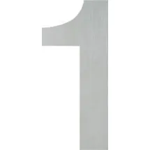 HOPPE OA-Hausnummer E600-609 Ziffer 0 Edelstahl matt