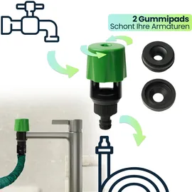 casativo-garden Universal Wasserhahn Adapter 0,6 m flexibel