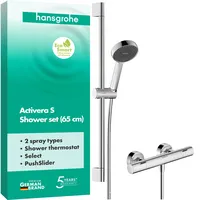 Hansgrohe Activera Select S Brausesystem Aufputz, wassersparend, mit Thermostat,