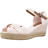 Tommy Hilfiger Damen Basic Open Toe Mid Wedge Fw0fw04785 Keil-Espadrilles, Pink (Whimsy Pink), 37 EU - 37 EU