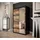 möbel kryspol Schwebetürenschrank OLD STYLE T2 120 x 200 x 62 cm Schwarz