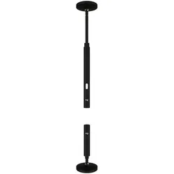 Paulmann CorDuo Seilsystem Montageset Wandanschluss, Chrom, Weiß oder Schwarz matt, Wandbefestigung