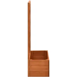 furnicato Garten-Spalier mit Blumenkasten 50 x 25 x 90 cm Orange