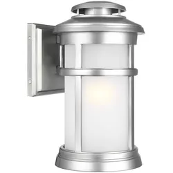 Newport Outdoor Wandleuchte Stahl gebürstet Feiss FE-NEWPORT-M-PBS