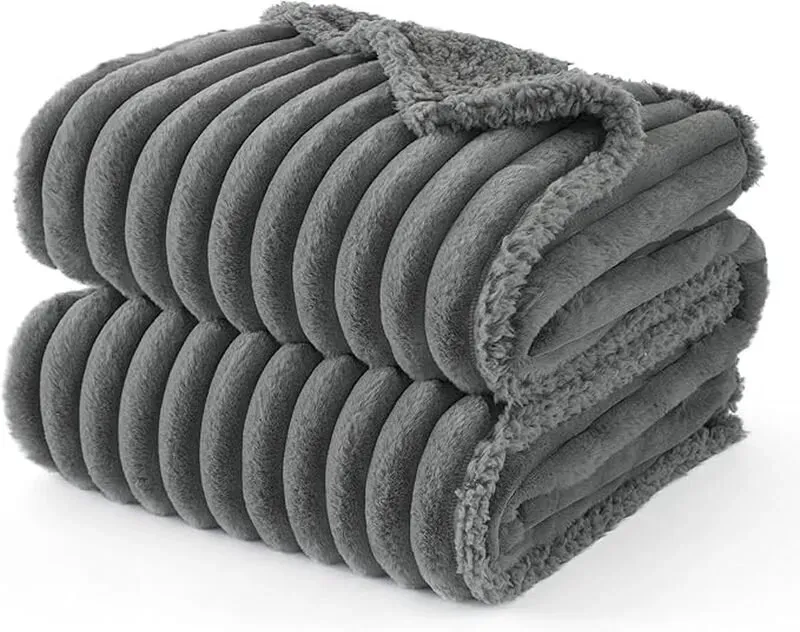 BEDSURE wasserdichte Hundedecke, 102 x 127 cm, maschinenwaschbar, weich & flauschig, grau