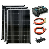 solartronics Solar Set 3x100 Watt Modul Mono 20A Laderegler Kabel Photovoltaik