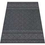 Paco Home Teppich »Vermont 191«, rechteckig, 4 mm Höhe, Flachgewebe, modernes Design mit Rauten, gesteift, Outdoor geeignet grau