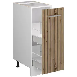 Vicco Apothekerschrank R-Line Medizinschrank für die Küche Artisan-Eiche/Weiß 30 cm AP Anthrazit