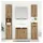 vidaXL Badezimmerschrank-Set 2-tlg. Artisan-Eiche
