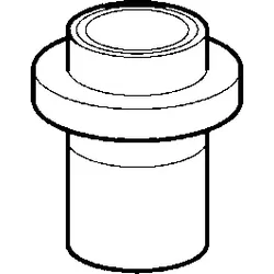 Hansa Brausehalter chrom Wannenrand 59913289