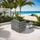 Tectake Rattansessel 70 x 69 x 65 cm Grau
