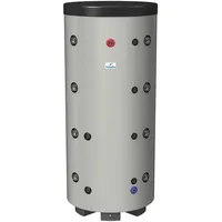 Hygienespeicher mit Trinkwasser Edelstahlwellrohr-Wärmetauscher und 1 Heizungswärmetauscher, 500L, EEK B