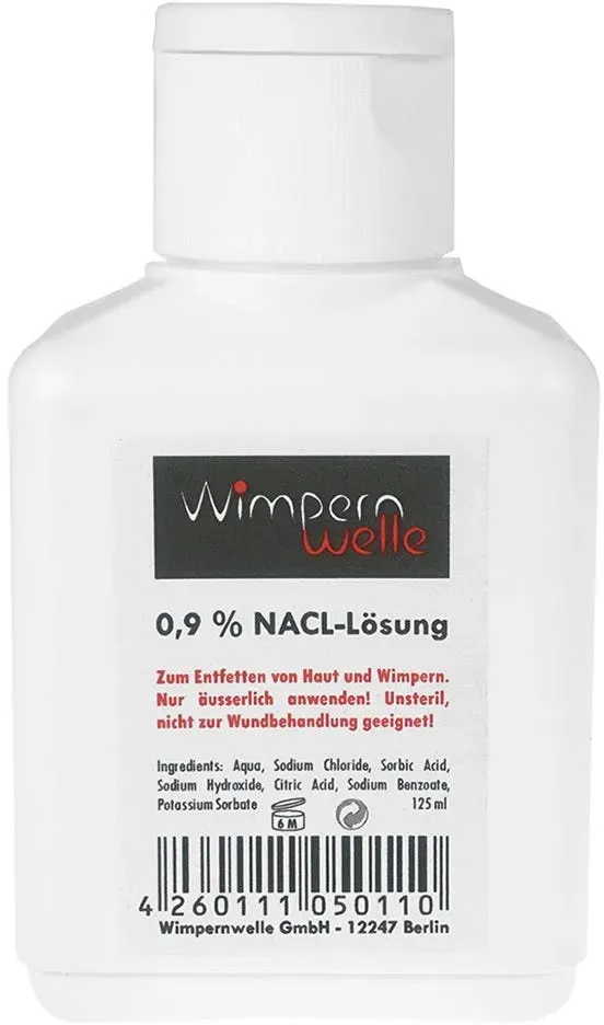 Wimpernwelle Physiologische Kochsalzlösung 0,9% 125 ml