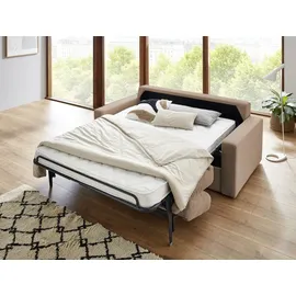 Atlantic Home Collection Schlafsofa "Rolando, B: 196 cm, Liegefl. 140x190 cm", braun, B:196cm H:82cm T:208cm, 100% PES, ATLANTIC HOME COLLECTION, Sofas, Schlafsofa, mit komfortabler Matratze, Dauerschlafsofa, Topseller