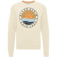 Blend Longpullover Klassisches Sweatshirt Beige XL