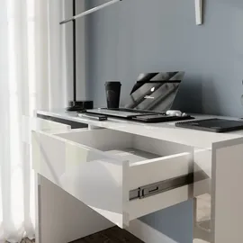 Vicco Annabelle Weiß Hochglanz/Weiß, 110 x 50 cm mit 2 Schubladen, Model 55576 - Weiß