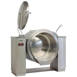 EURAST - Kippkesssel für gas 200 liter indirekte wärme und motor - 1750x1000x1050 mm - 39 Kw + 400 W 230/1V - 18617200