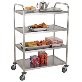 kompatible Ware Servierwagen silber 84,5 x 52,5 x 125,0 cm