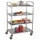 kompatible Ware Servierwagen silber 84,5 x 52,5 x 125,0 cm