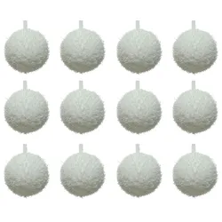 Weihnachtskugeln 10cm Kunststoff Christbaumkugeln bruchsicher Deko Schneekugeln