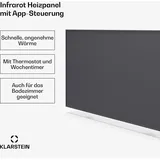 Klarstein Wonderwall Smart Infrarotheizung 60x120cm App 770W Wochentimer IP24 Dunkelgrau