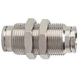 Gerade Schott-Steckverbindung »metallica«, M17x1,0, Messing vernickelt