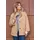 GOLDNER Kurzgröße: Flauschiger Kurzmantel mit Stehkragen", in beige, | Gr.: 21,