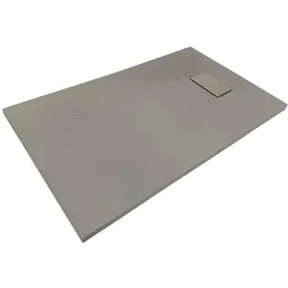 SANOTECHNIK Xxxl Duschtasse, grau, Kunststoff, 100x80x2.6 cm, Antirutschbeschichtung, Badezimmer, Baden , Duschen, Duschtasse