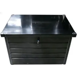 prestige home living outdoor Metall-Aufbewahrungsbox Gartentruhe 300L 100 x 61 x 62 cm Grau