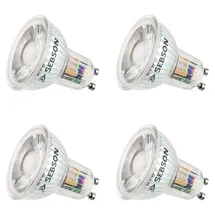 sebson LED Lampe 5W GU10 warmweiß 4 St.