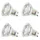 sebson LED Lampe 5W GU10 warmweiß 4 St.