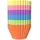 Intirilife 24 Stück Muffinform Cupcakeform – 7 x 3.2 cm – Wiederverwendbare bunte Silikon Muffinformen 24-tlg), Cupcakeformen antihaft Gefrierschrank- und Mikrowellengeeignet