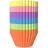 Intirilife 24 Stück Muffinform Cupcakeform – 7 x 3.2 cm – Wiederverwendbare bunte Silikon Muffinformen 24-tlg), Cupcakeformen antihaft Gefrierschrank- und Mikrowellengeeignet