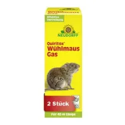 Neudorff Quiritox WühlmausGas, effektive Vertreibung 474 , 1 Packung = 2 Stück