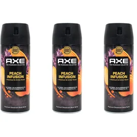 Axe Premium Bodyspray Peach Infusion Deo ohne Aluminiumsalze 3x150 ml