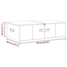 vidaXL Aufbewahrungsbox 70 x 40 x 18 cm 1-tlg. creme