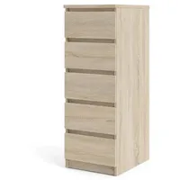 VCM ebuy24 Kommode 5 Schubladen Eichen Dekor