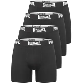 Lonsdale West Challow Boxershorts schwarz L 4er Pack