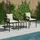 vidaXL Gartenmöbel Set 3-tlg. Schwarz