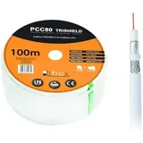 Libox Koaxialkabel 100 m Weiß