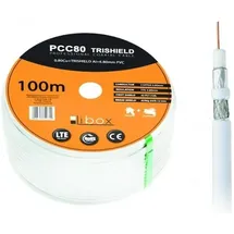 Libox Koaxialkabel 100 m Weiß