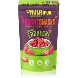 Nutripur Frucht Snacks Erdbeere gefriergetrocknete Früchte Erdbeere 25 g
