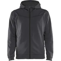Blåkläder Blaklader 336325269699L Hoodie mit Reissverschluss, mittelgrau/schwarz